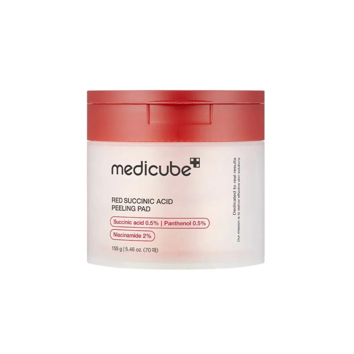 Red Succinic Acid Peeling Pad – Exfoliant Doux 70 Pads