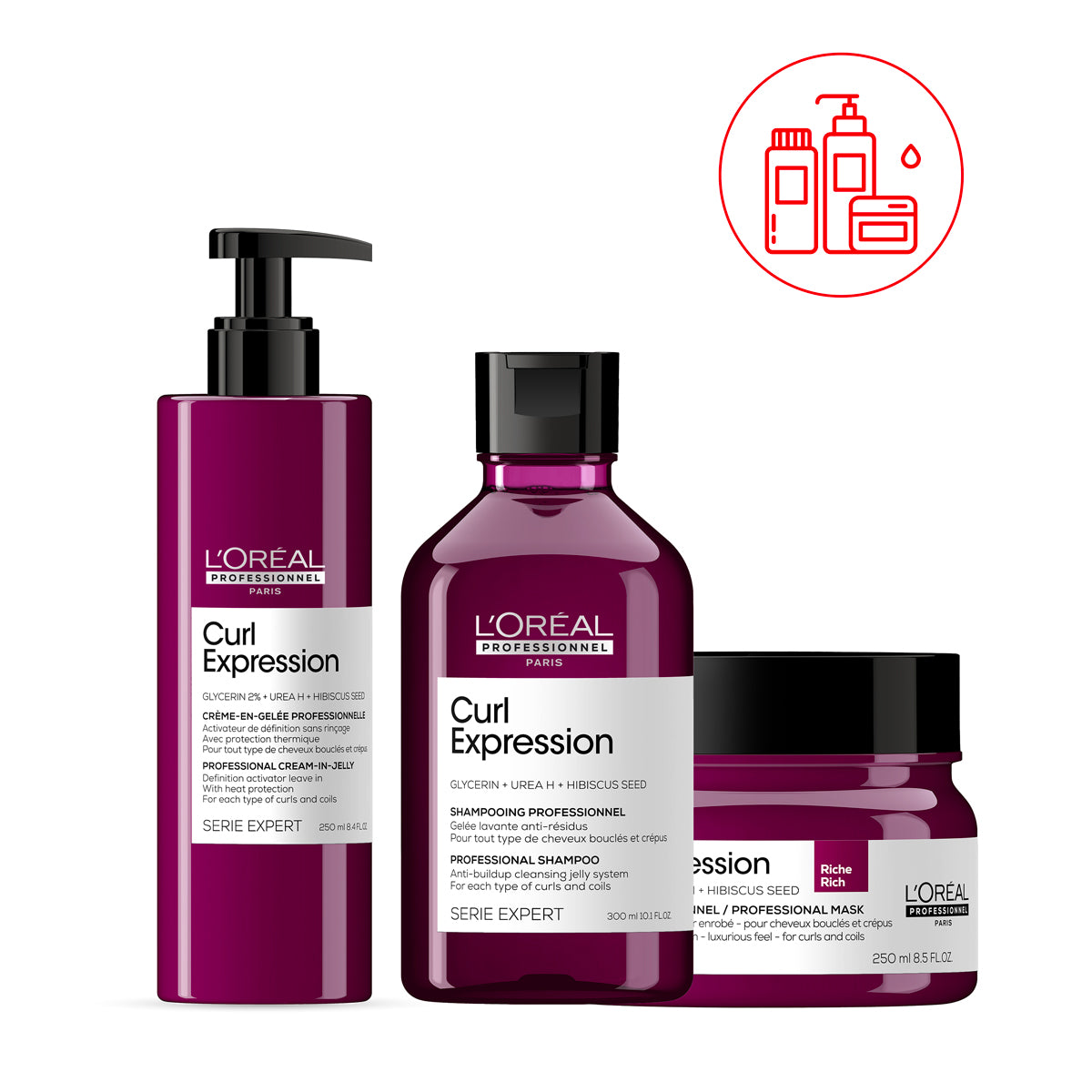 Routine Cheveux Bouclés Curl Expression 800ml