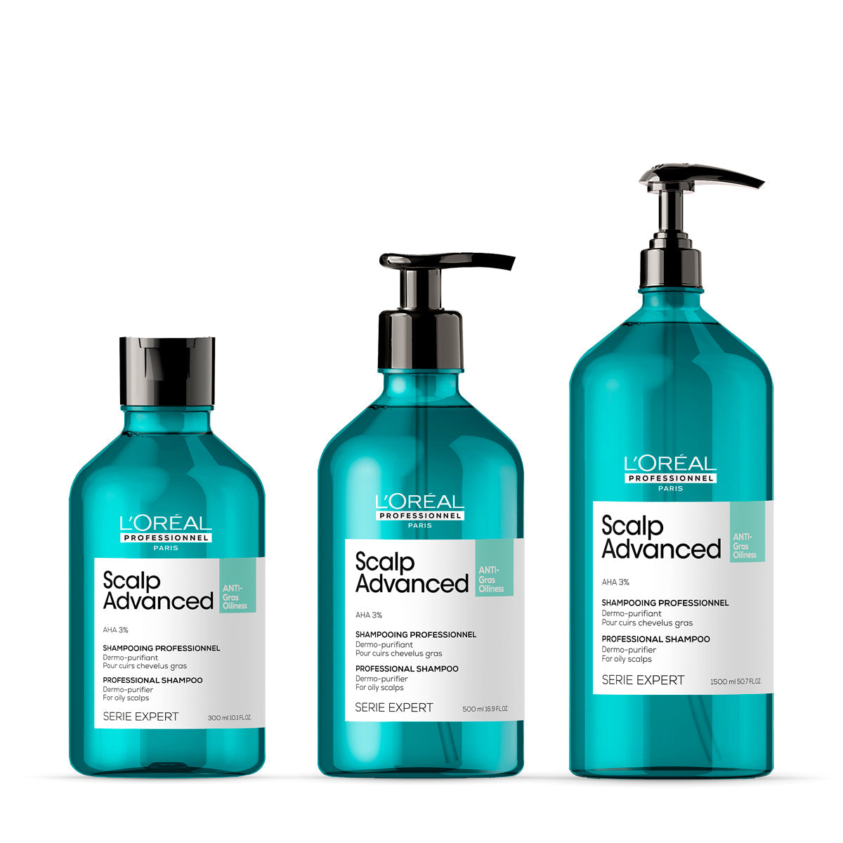 Shampoing Purifiant Anti-Gras 300ml - 500ml - 1500ml