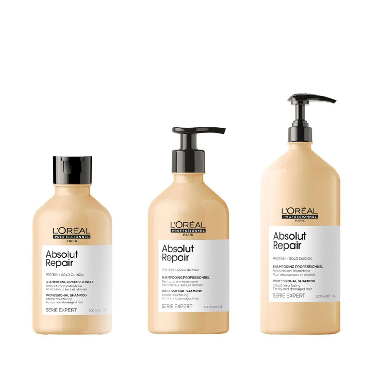 Shampoing reconstructeur instantané 300ml - 500ml - 1500ml