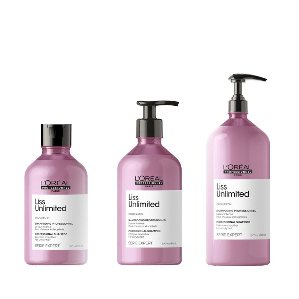 Shampoing lissage intense 300ml - 500ml - 1500ml
